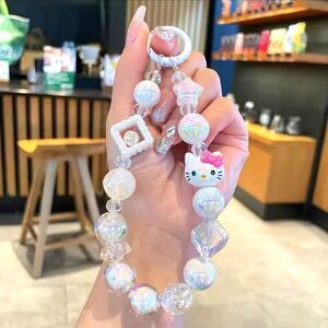 Brand New Handmade Hello Kitty Phone Charms Keychain